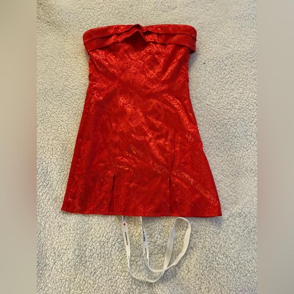Homecoming Red Strapless Dress